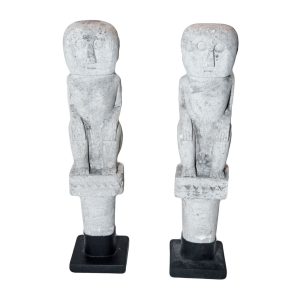 Pair of Primitive Stone Figures