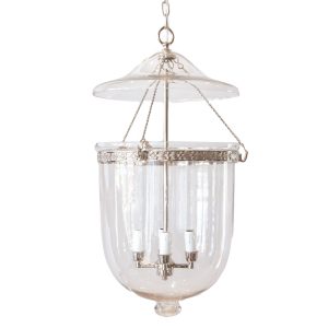 Bamburgh Nickel Bell Jar Ceiling Pendant