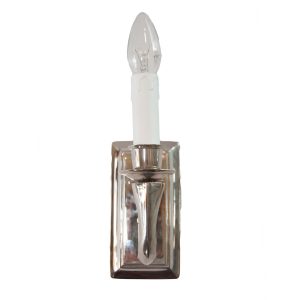Berkeley Nickel Wall Light with Oblong Backplate