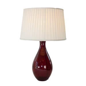 Hatfield Red Glass Lamp