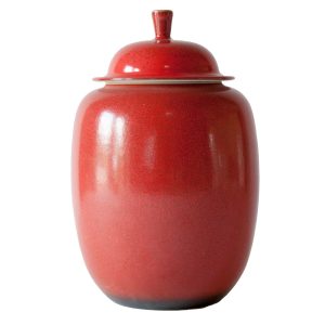 Ceramic Red Ginger Jar