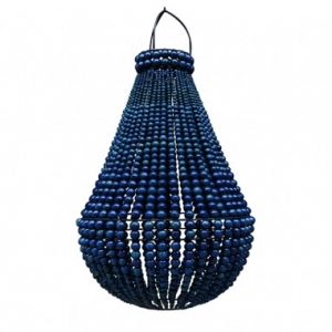 .Midnight Blue Beaded Ceiling Light