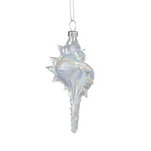 Glass Shell Christmas Tree Decoration