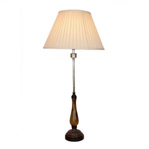 Cawdor Black/Brown Crackle Glazed Lamp 