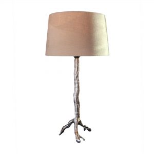 Nickel Twig Lamp Base