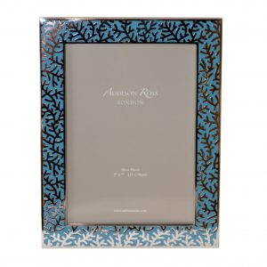 Coral Pattern Aqua Frame 5x7 