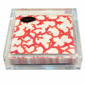 Small Clear Perspex Napkin Holder 