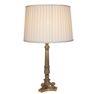Croft Brass Tripod Column Lamp