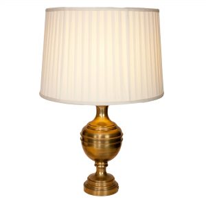 Chiddington Brass Urn Lamp on Round Base
