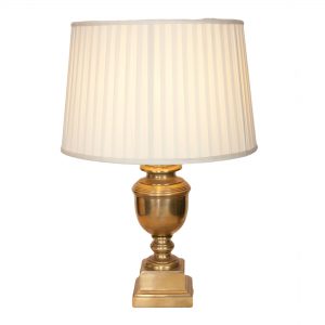 Chillingham Brass Urn Lamp on Square Base