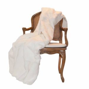 White Rabbit Fur Throw