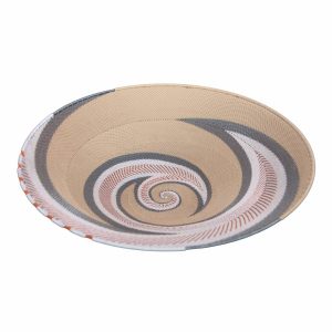 Moonshadow Ex-Large Round Handwoven Telephone Wire Platter